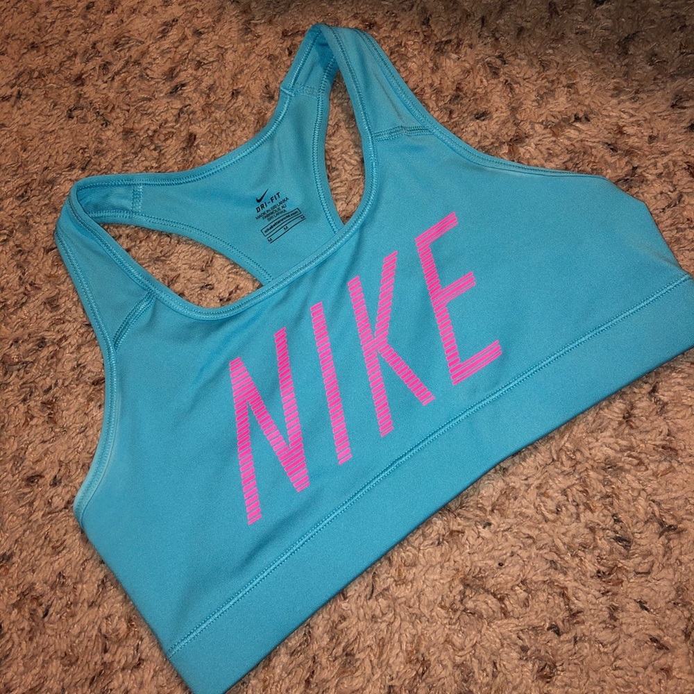 Neon Nike sports bra size medium